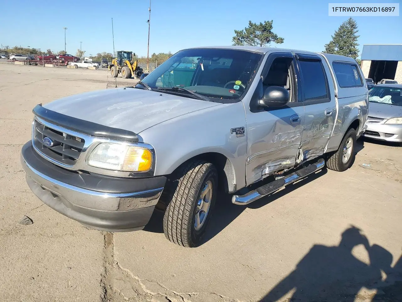 FORD F-150 2003, VIN 1FTRW07663KD16897