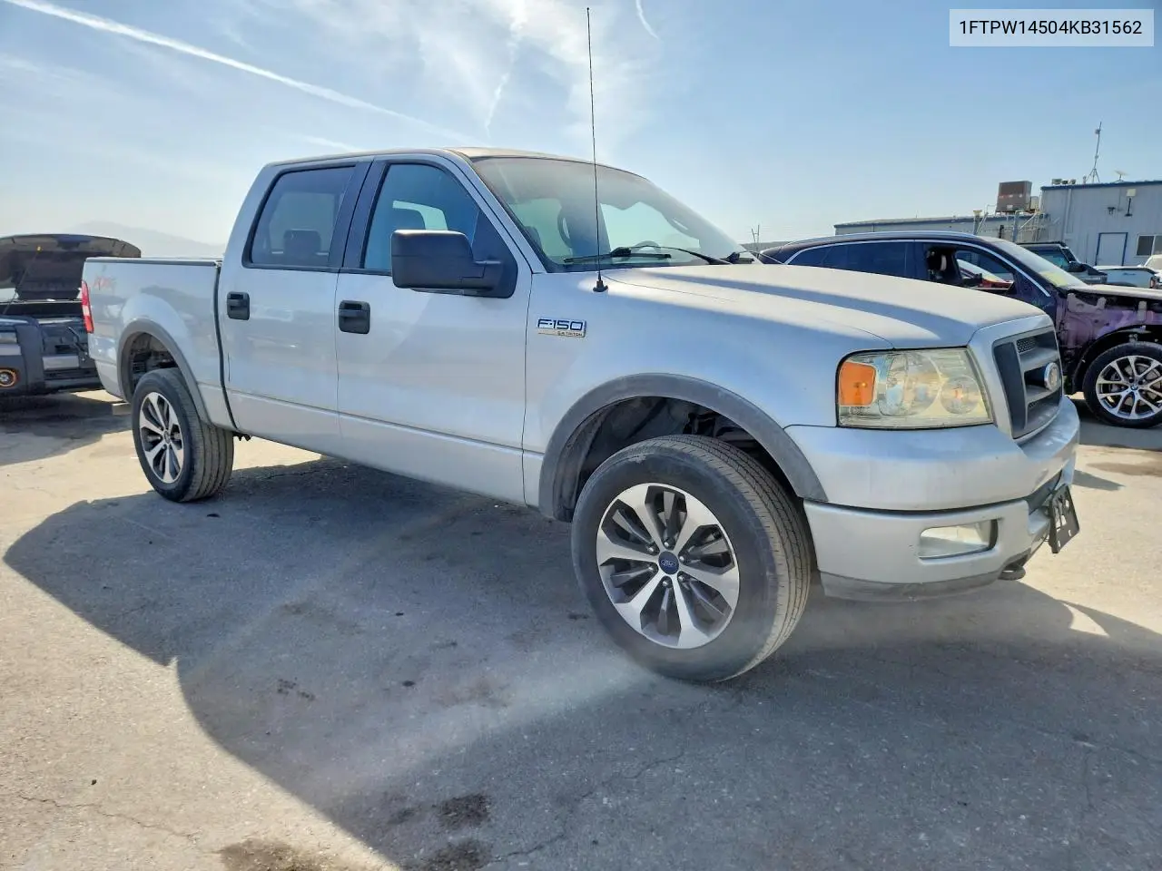 2004 FORD F-150 VIN 1FTPW14504KB31562 — фото 4