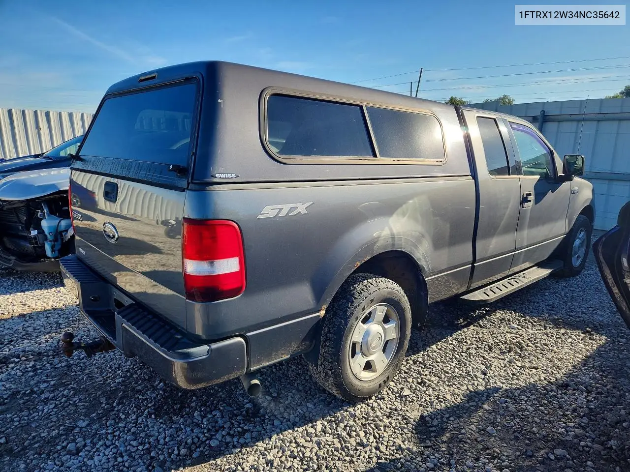 FORD F-150 2004, VIN 1FTRX12W34NC35642