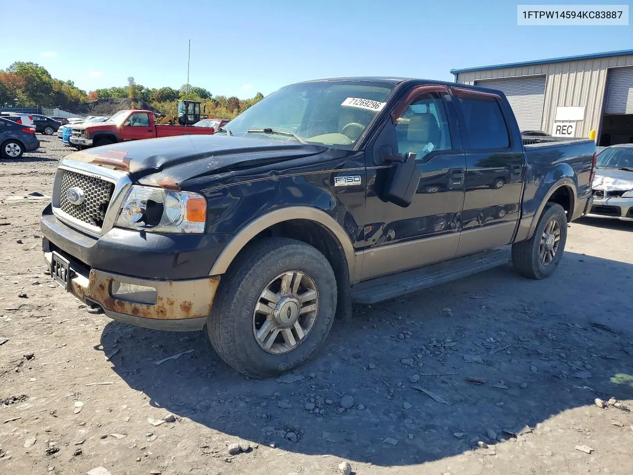 FORD F-150 2004, VIN 1FTPW14594KC83887