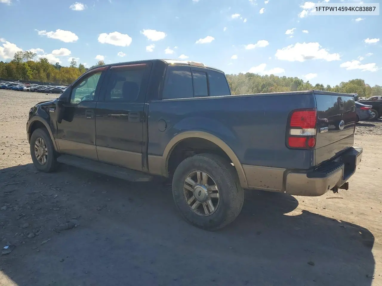 2004 FORD F-150 VIN 1FTPW14594KC83887 — фото 2