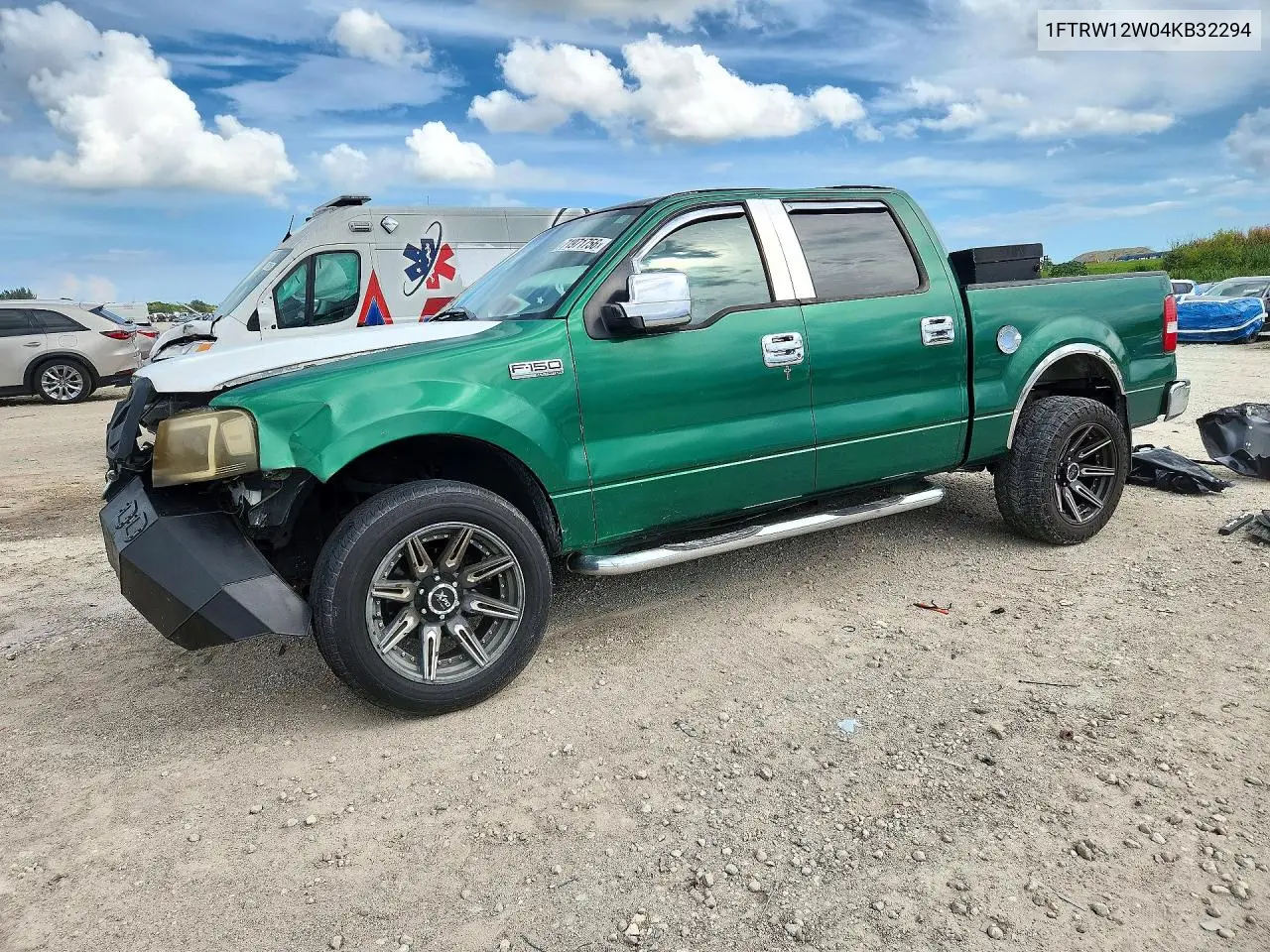 FORD F-150 2004, VIN 1FTRW12W04KB32294