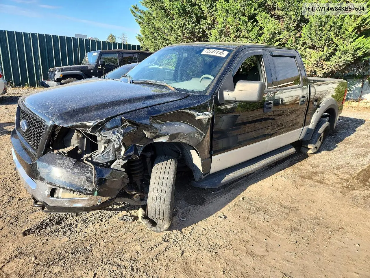 2004 FORD F-150 VIN 1FTRW14W84KB57604 — фото 2