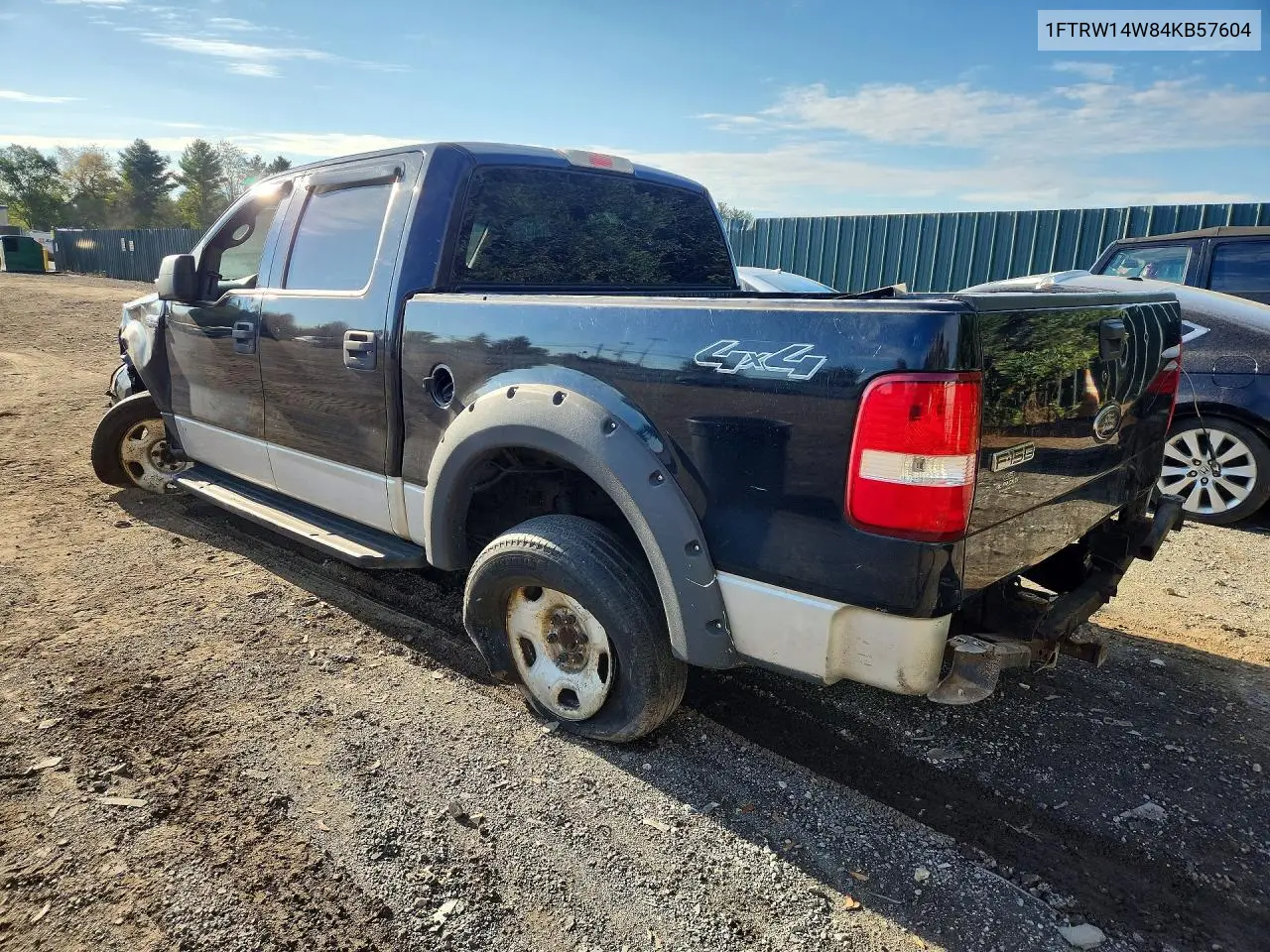 2004 FORD F-150 VIN 1FTRW14W84KB57604 — фото 3