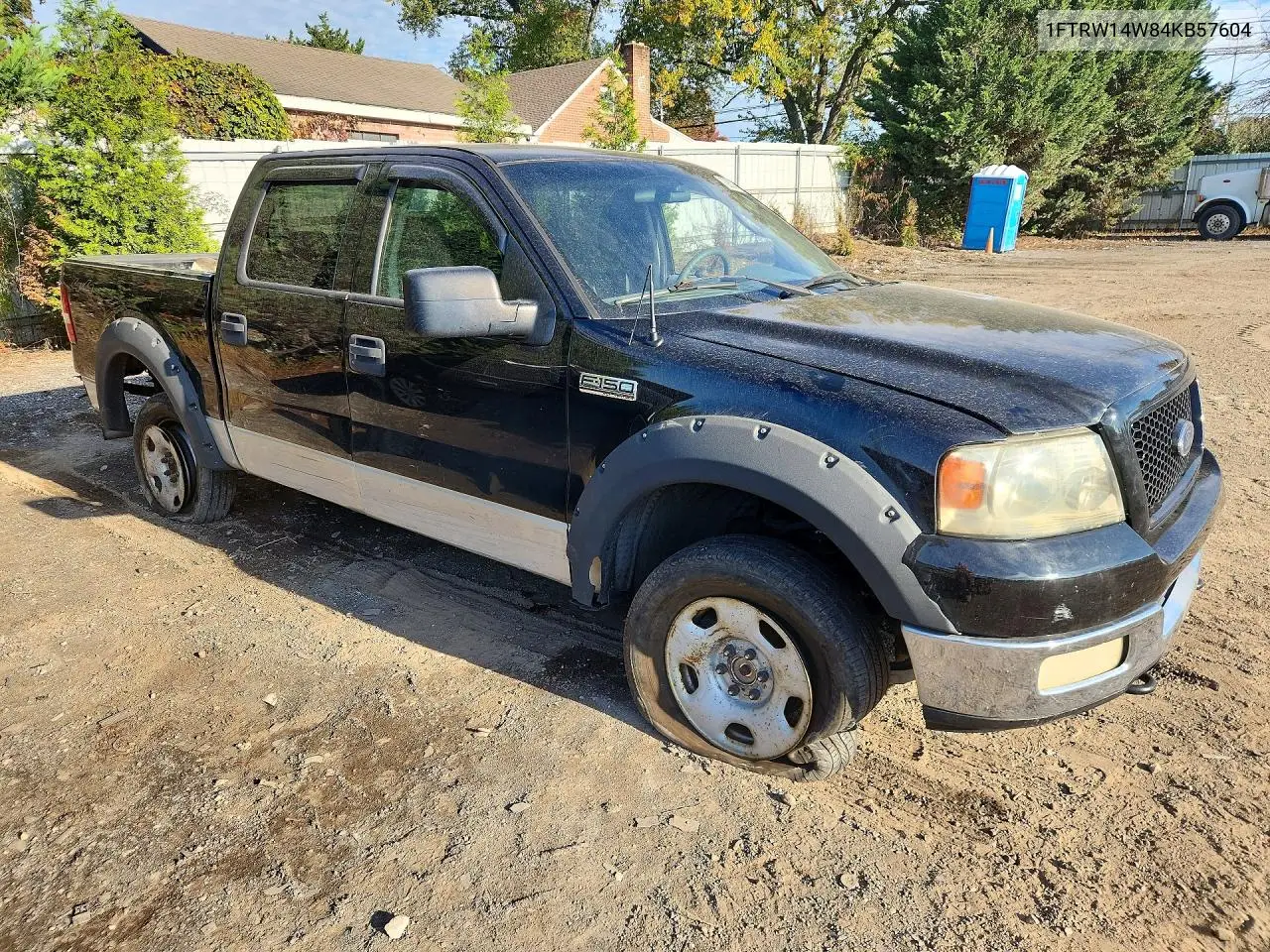 2004 FORD F-150 VIN 1FTRW14W84KB57604 — фото 4