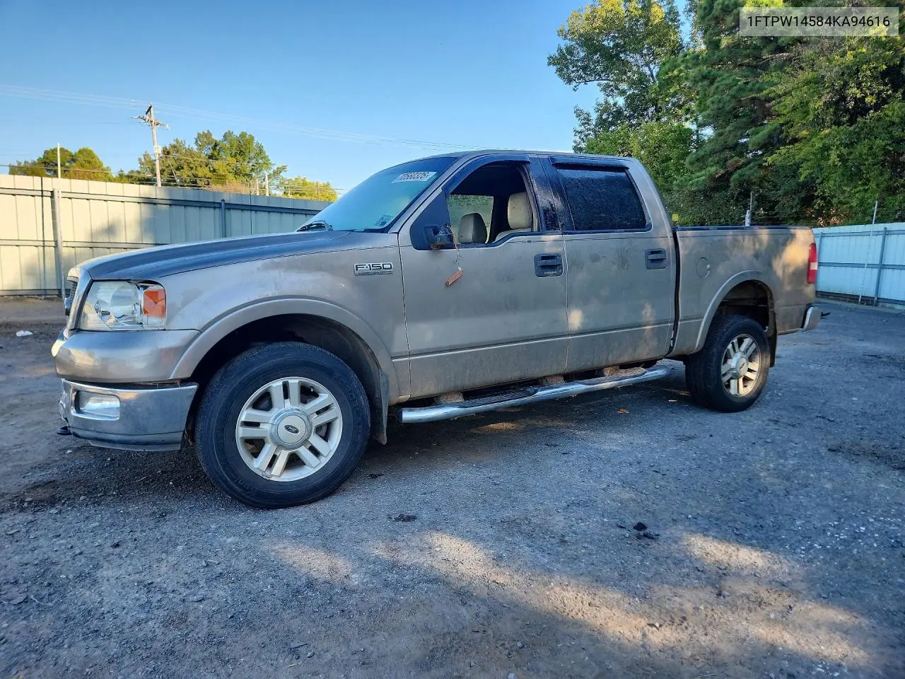 FORD F-150 2004, VIN 1FTPW14584KA94616