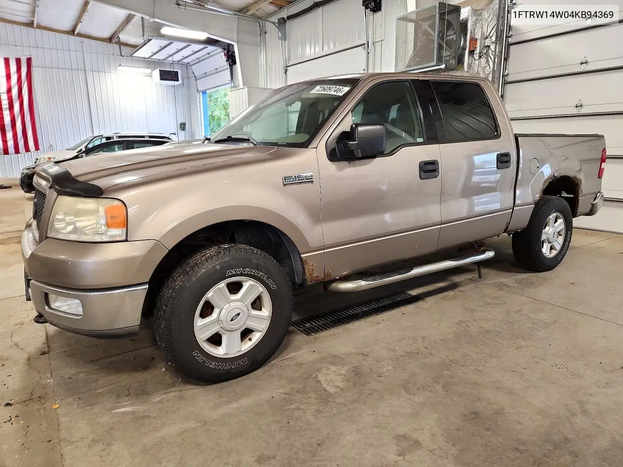 FORD F-150 2004, VIN 1FTRW14W04KB94369