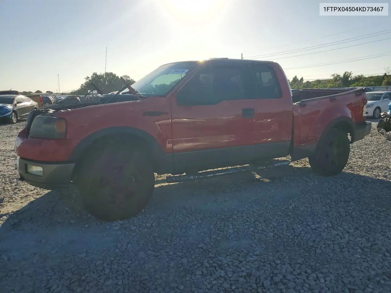 FORD F-150 2004, VIN 1FTPX04504KD73467