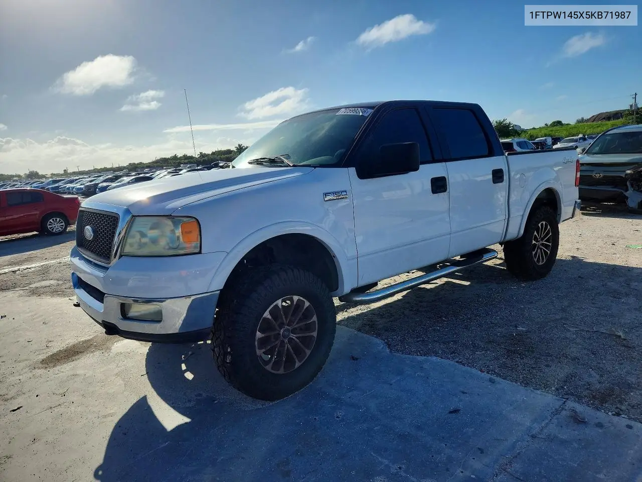 FORD F-150 2005, VIN 1FTPW145X5KB71987