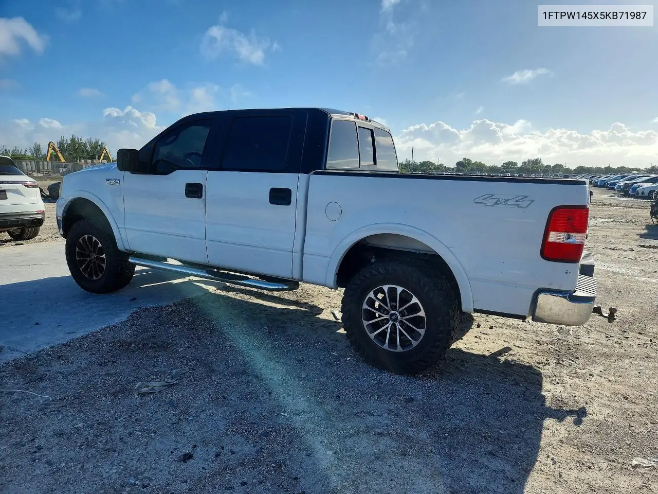 2005 FORD F-150 VIN 1FTPW145X5KB71987 — фото 2