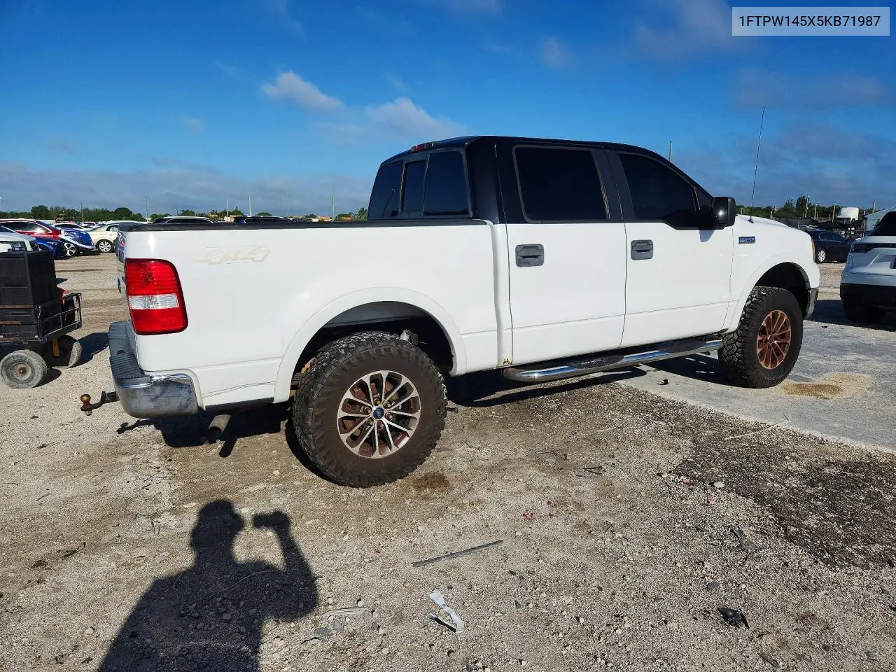 2005 FORD F-150 VIN 1FTPW145X5KB71987 — фото 3