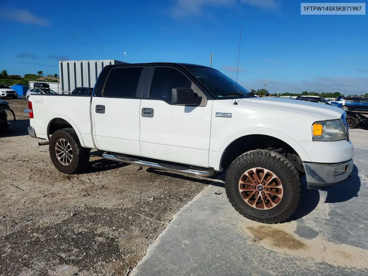 2005 FORD F-150 VIN 1FTPW145X5KB71987 — фото 4