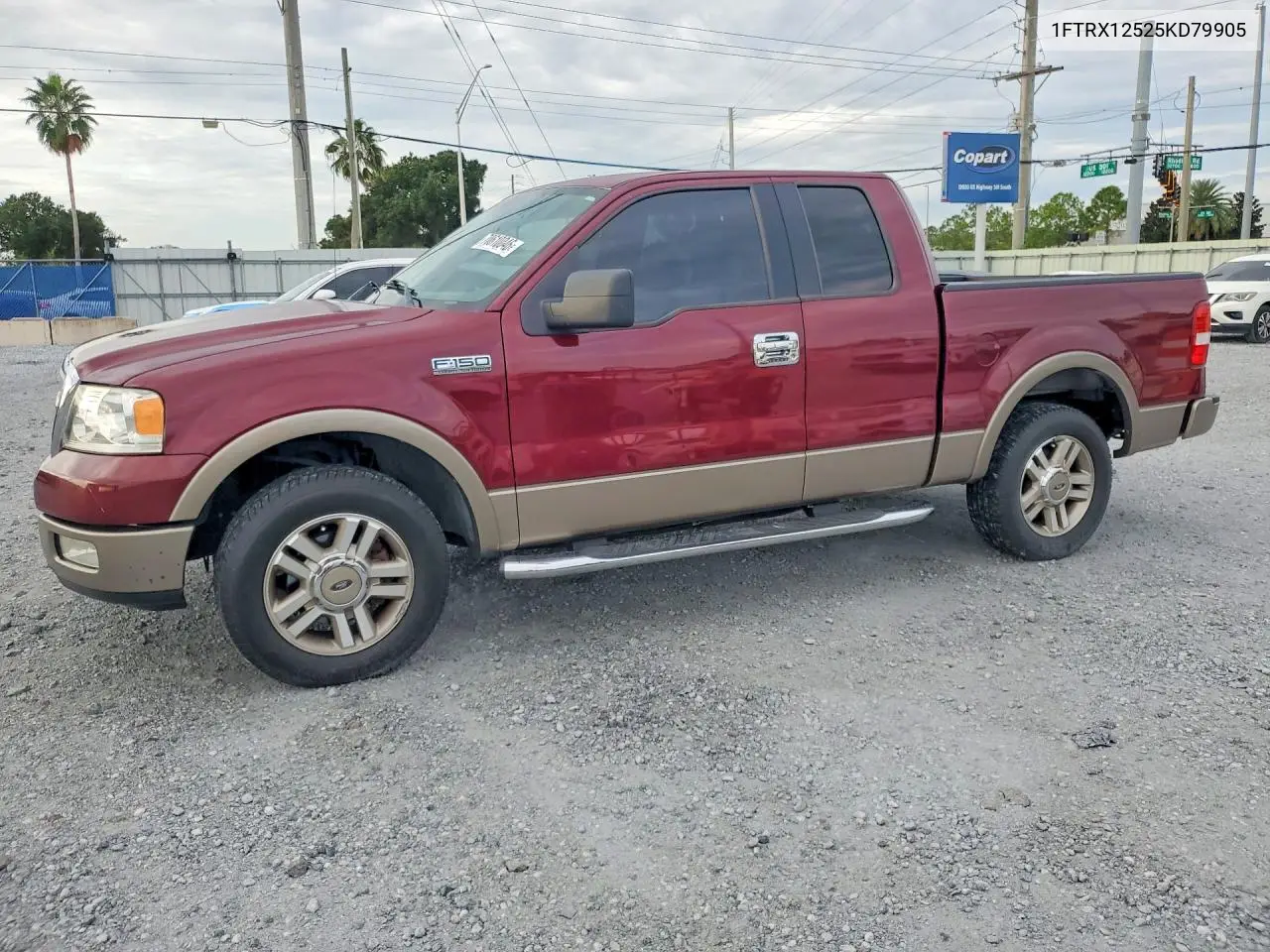 FORD F-150 2005, VIN 1FTRX12525KD79905