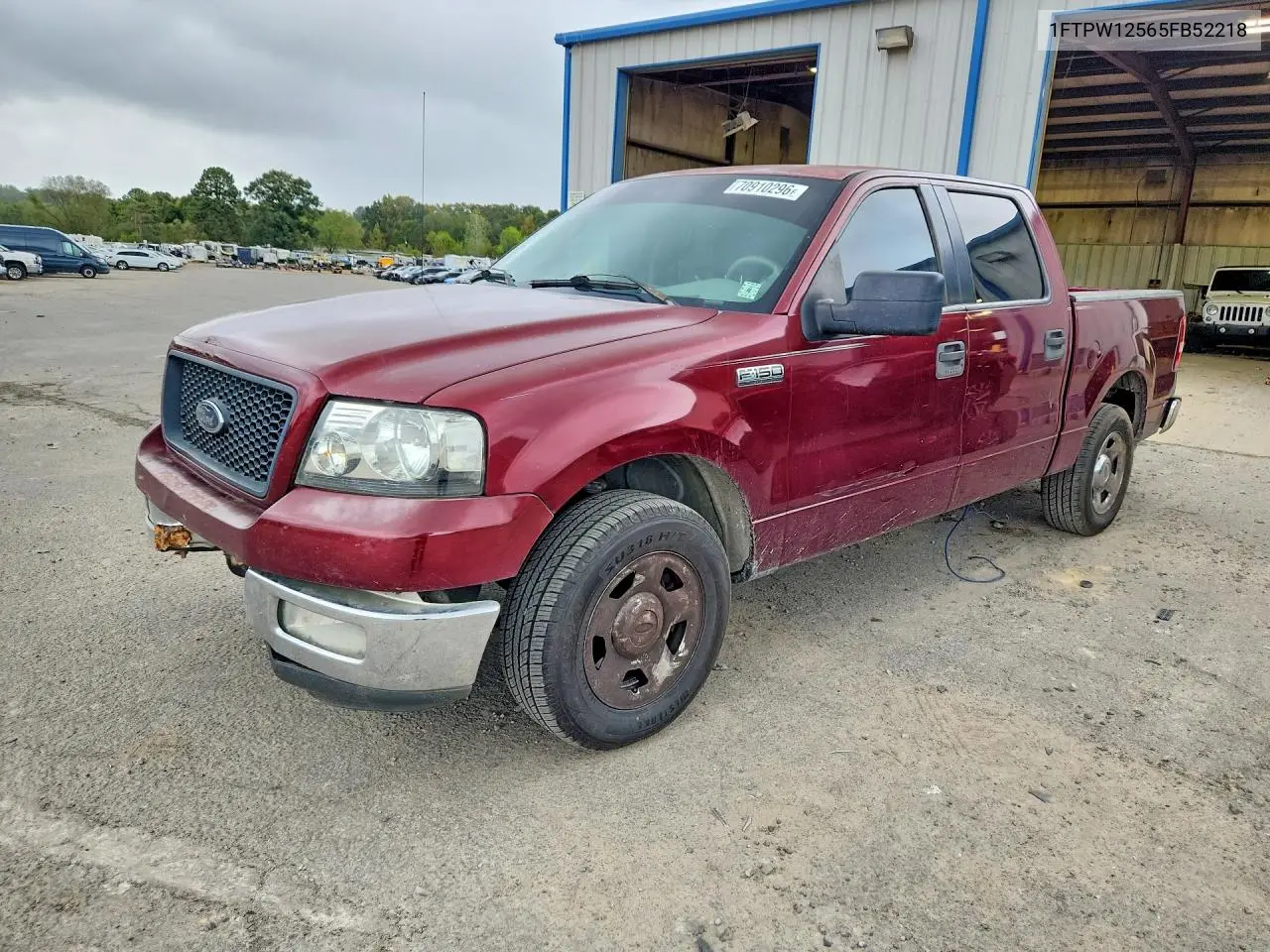 FORD F-150 2005, VIN 1FTPW12565FB52218