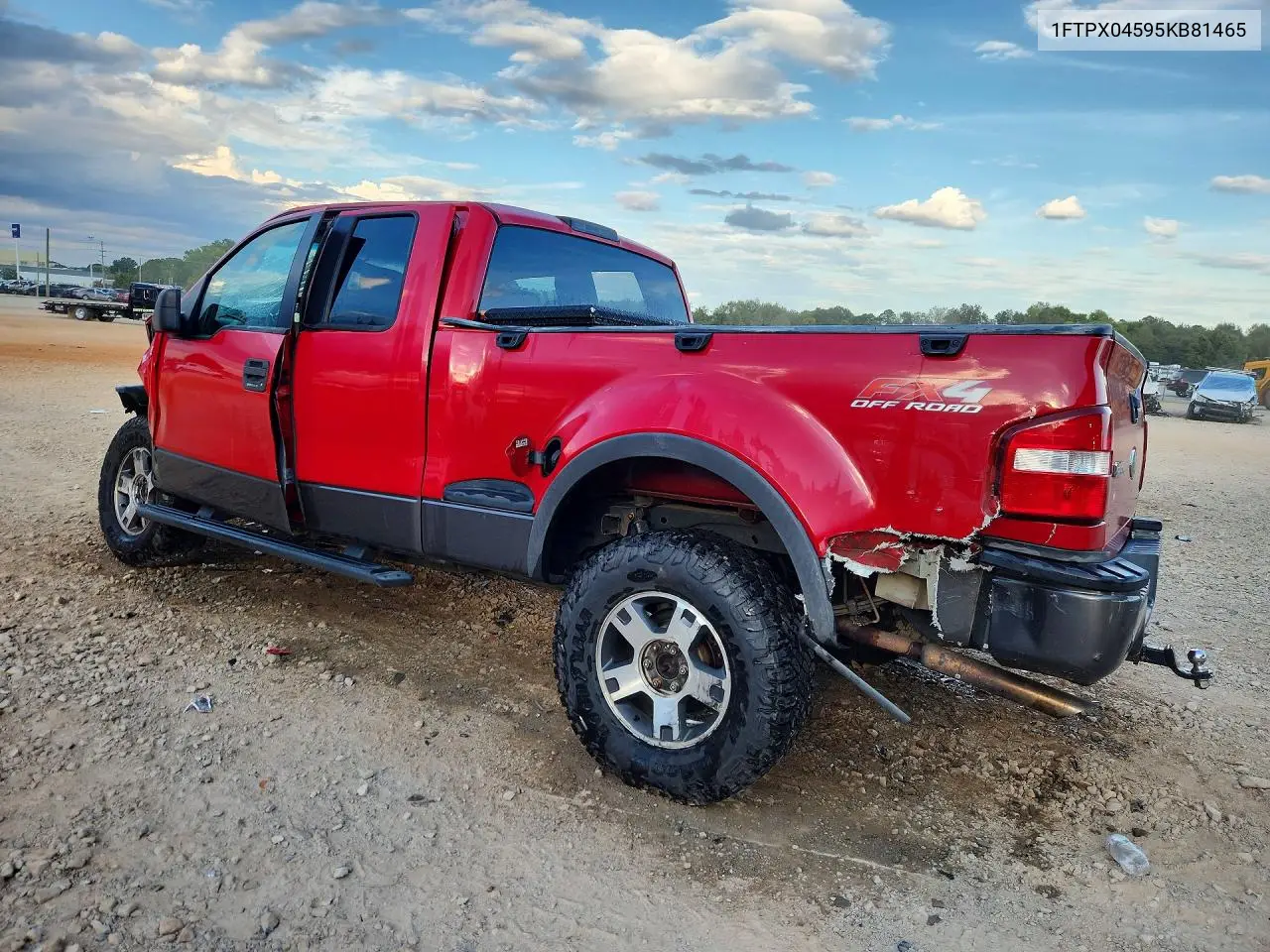 2005 FORD F-150 VIN 1FTPX04595KB81465 — фото 2