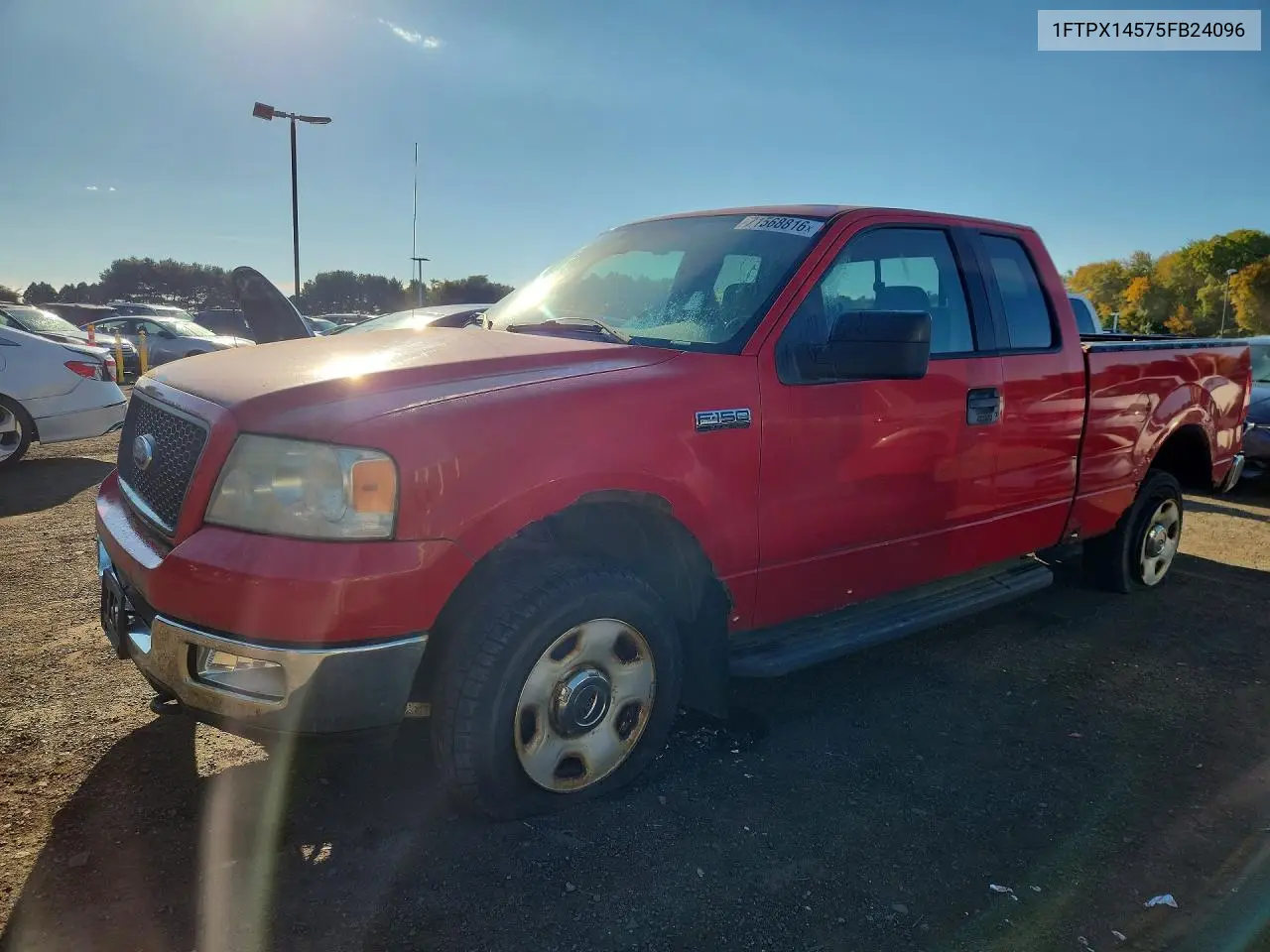 FORD F-150 2005, VIN 1FTPX14575FB24096