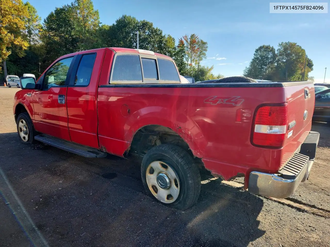 2005 FORD F-150 VIN 1FTPX14575FB24096 — фото 2