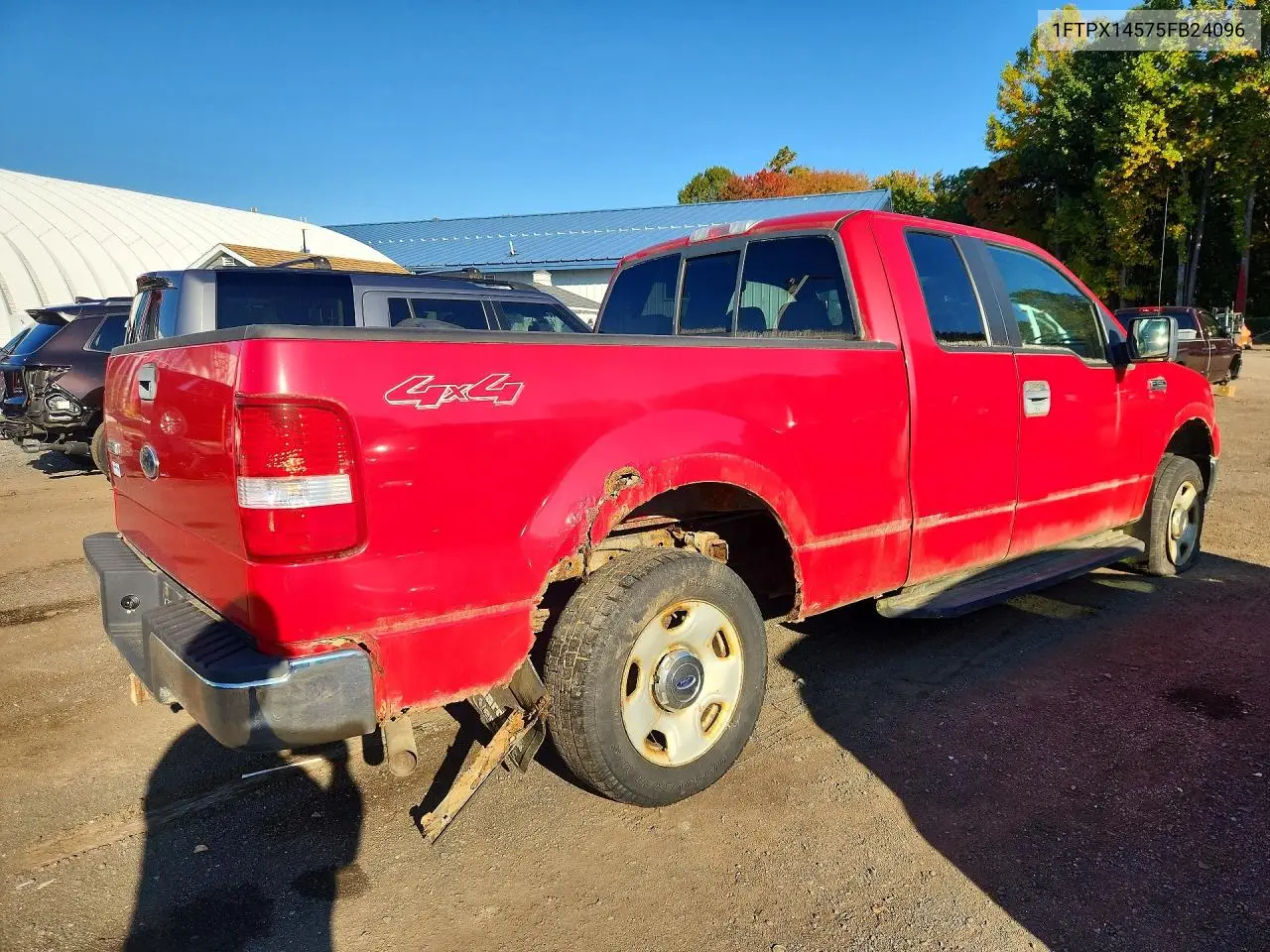 2005 FORD F-150 VIN 1FTPX14575FB24096 — фото 3