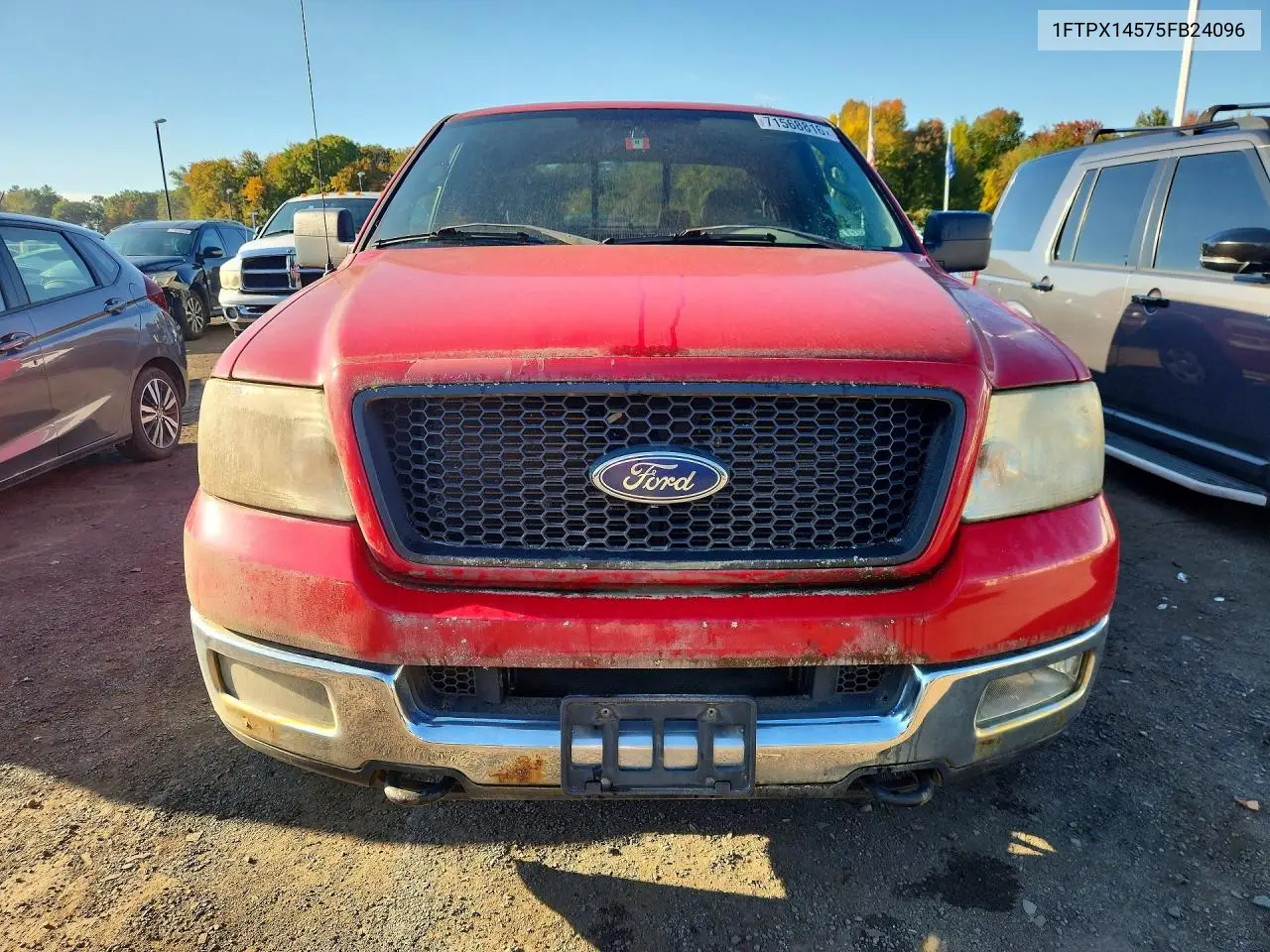 2005 FORD F-150 VIN 1FTPX14575FB24096 — фото 5