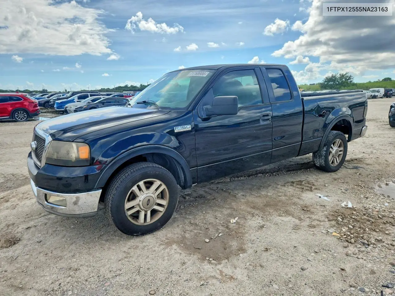 FORD F-150 2005, VIN 1FTPX12555NA23163