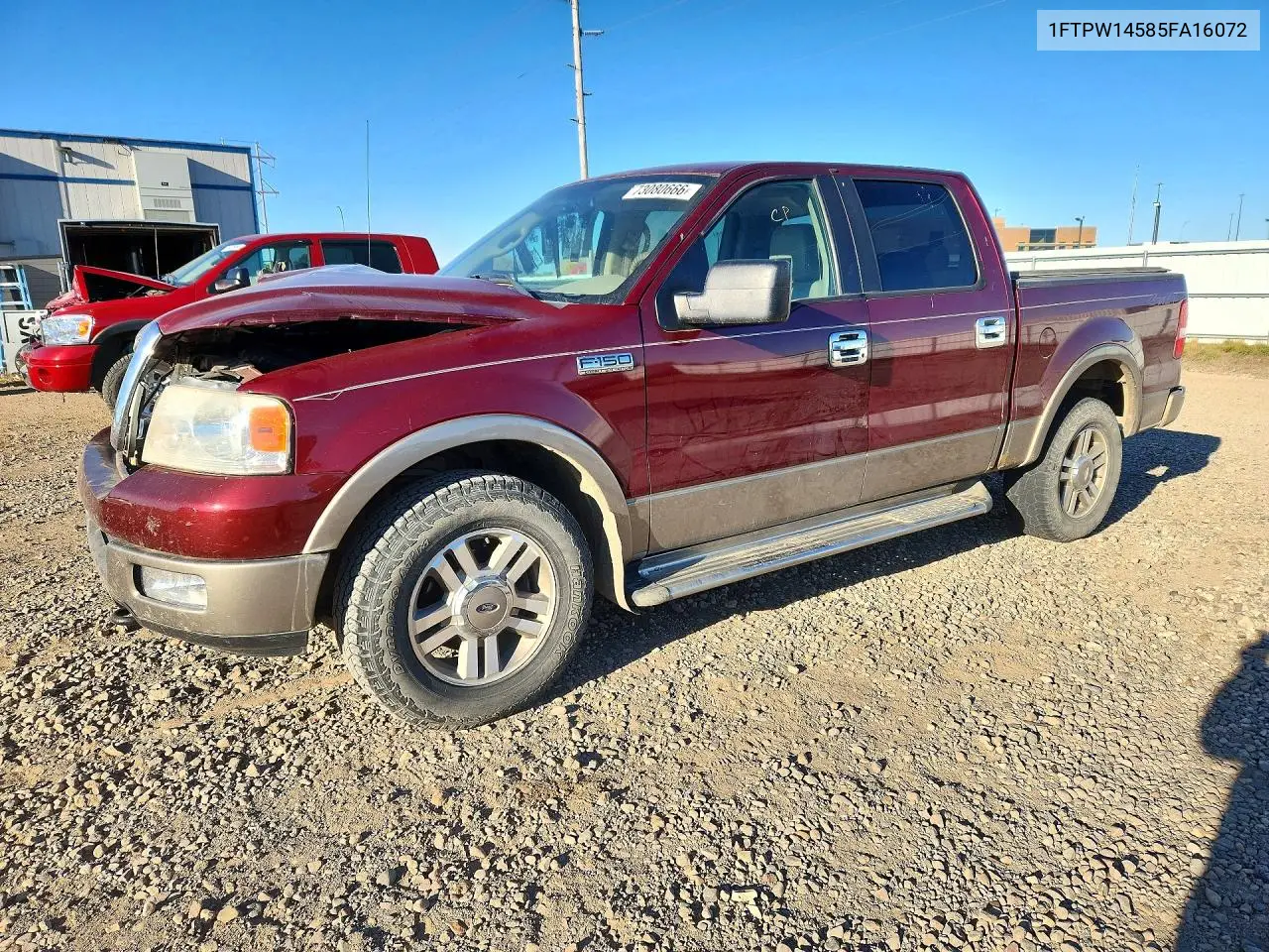 FORD F-150 2005, VIN 1FTPW14585FA16072