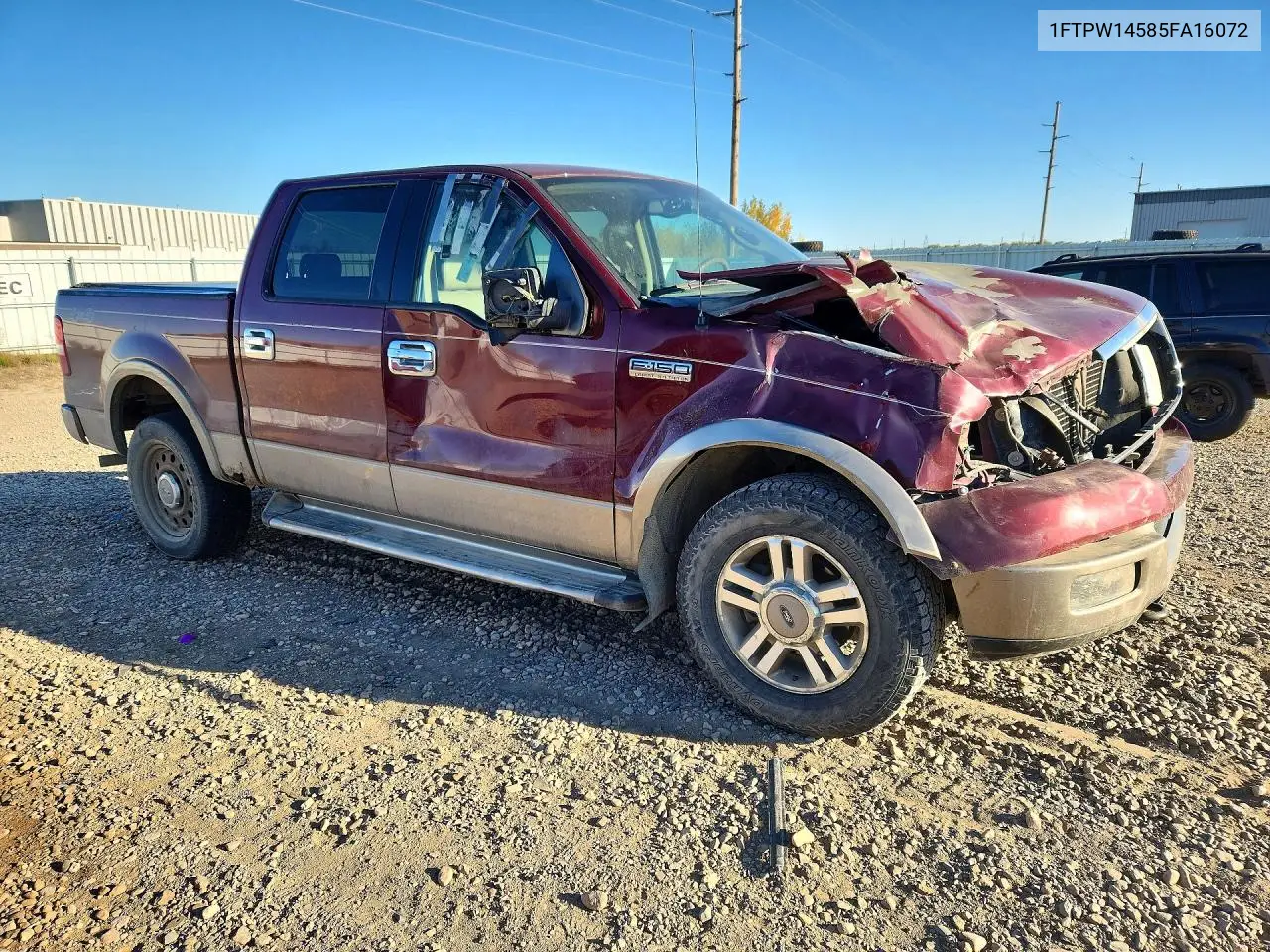 2005 FORD F-150 VIN 1FTPW14585FA16072 — фото 4