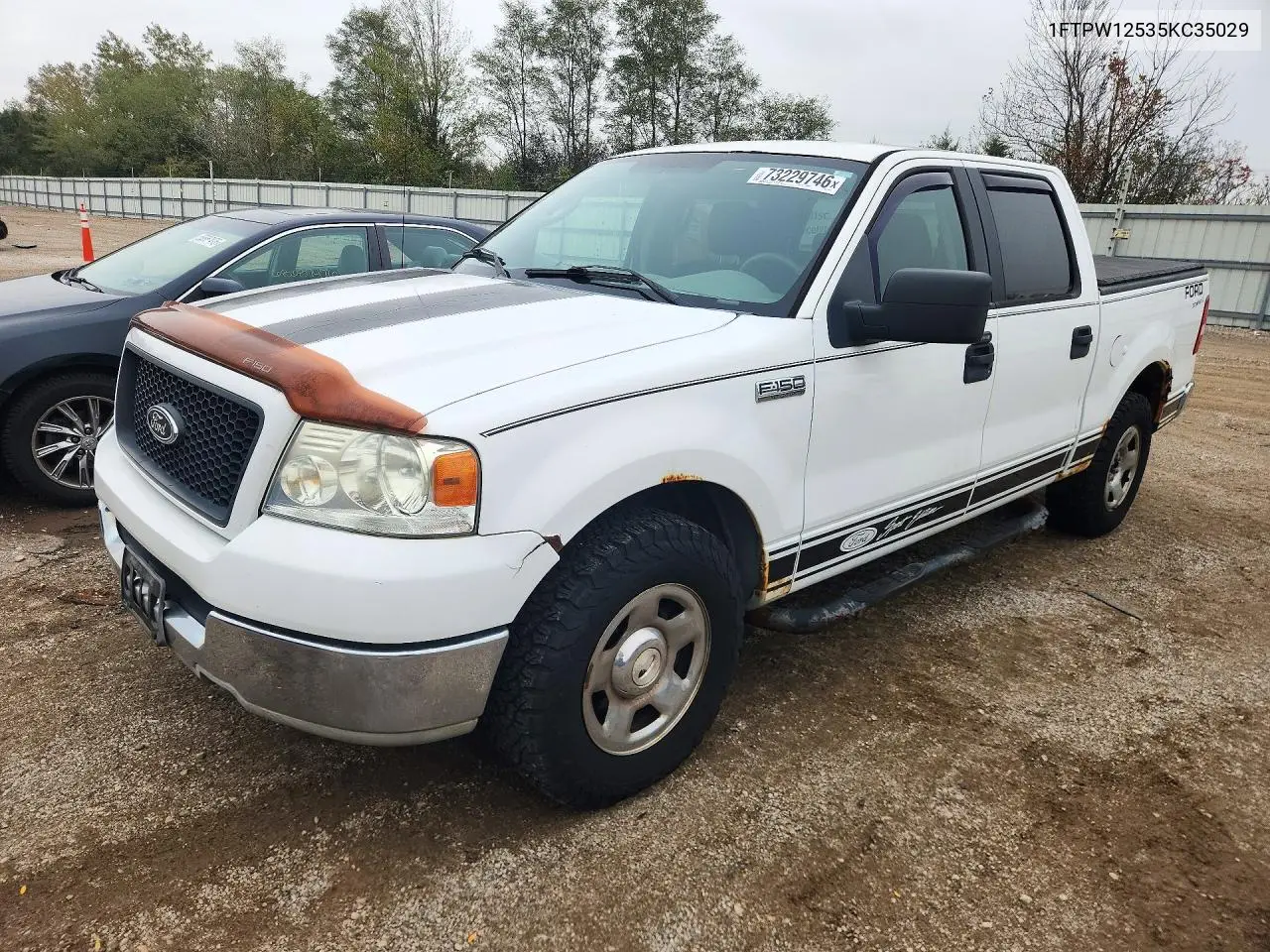 FORD F-150 2005, VIN 1FTPW12535KC35029