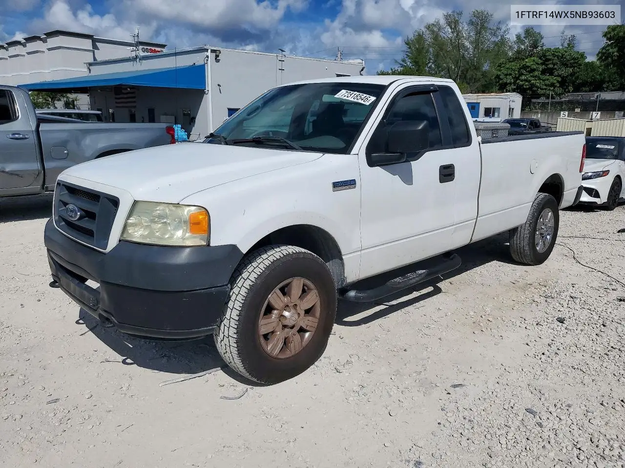 FORD F-150 2005, VIN 1FTRF14WX5NB93603