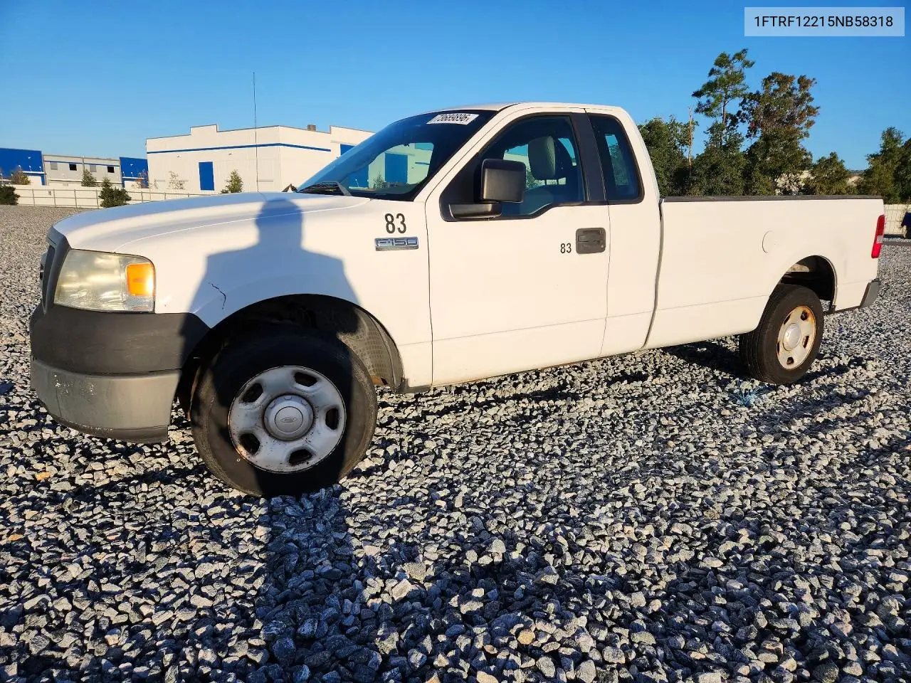 FORD F-150 2005, VIN 1FTRF12215NB58318