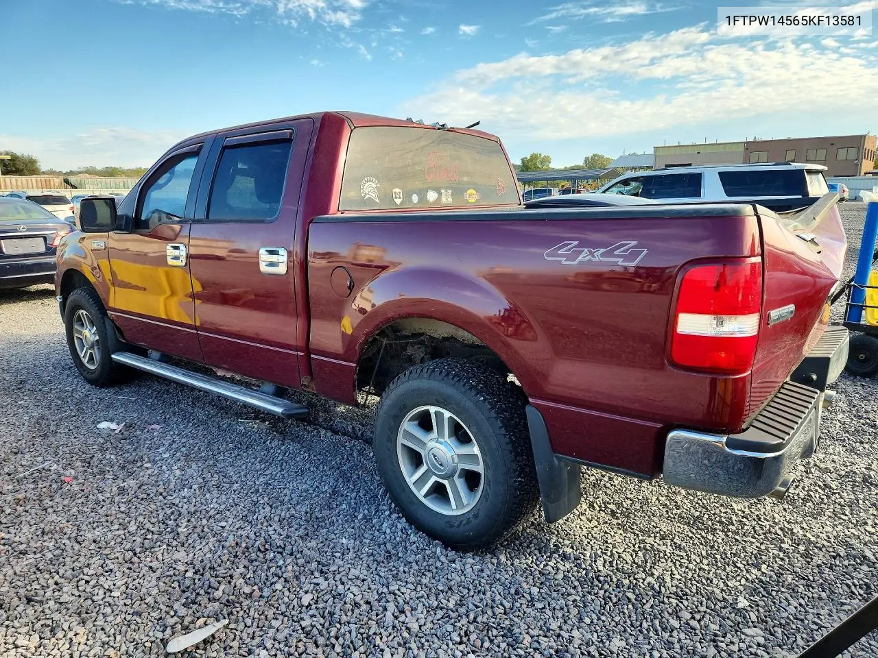 2005 FORD F-150 VIN 1FTPW14565KF13581 — фото 2