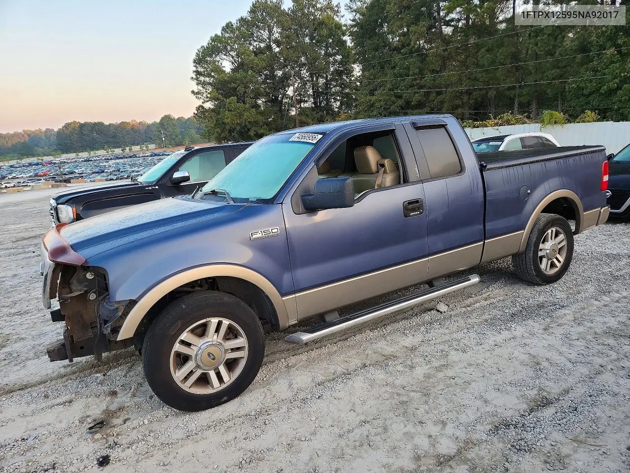 FORD F-150 2005, VIN 1FTPX12595NA92017