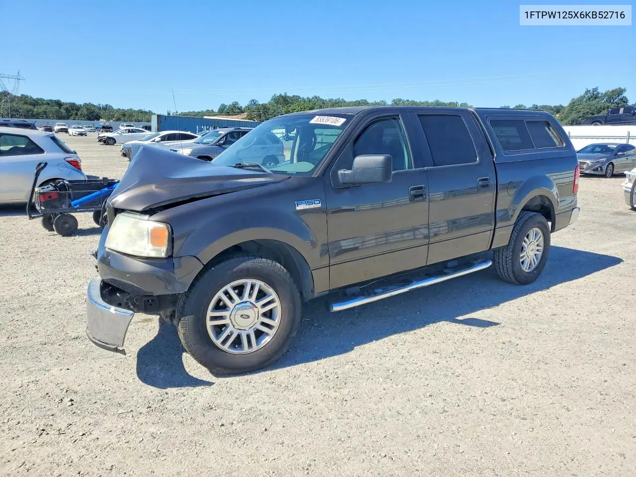 FORD F-150 2006, VIN 1FTPW125X6KB52716