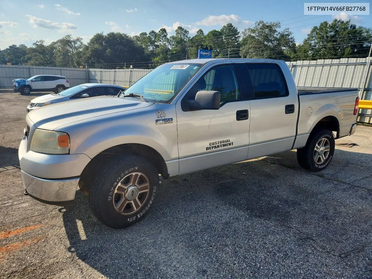 FORD F-150 2006, VIN 1FTPW14V66FB27768