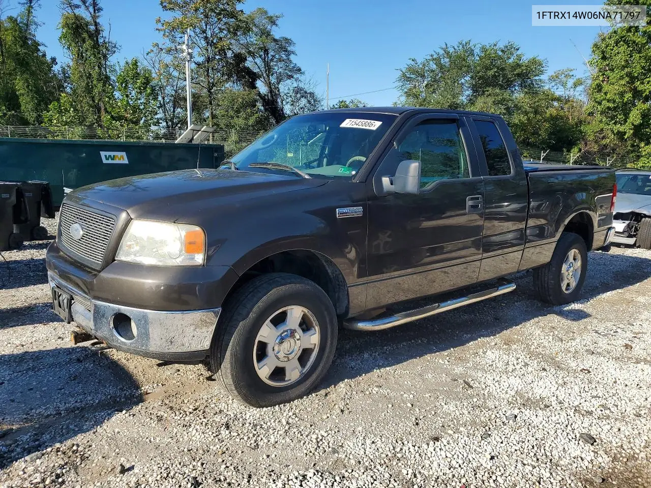 FORD F-150 2006, VIN 1FTRX14W06NA71797