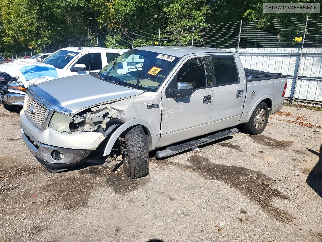 FORD F-150 2006, VIN 1FTPW12V46FA64625