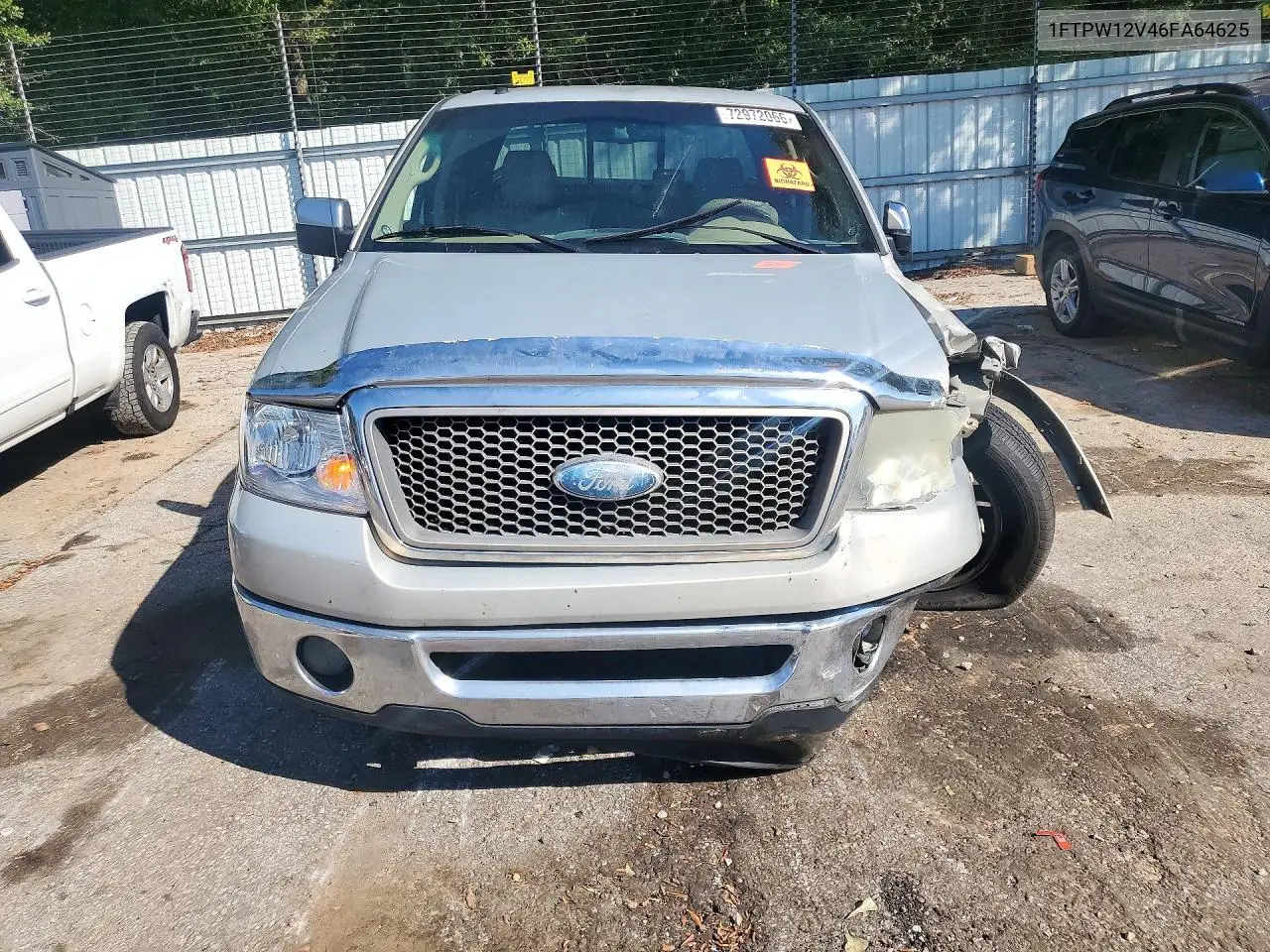 2006 FORD F-150 VIN 1FTPW12V46FA64625 — фото 5