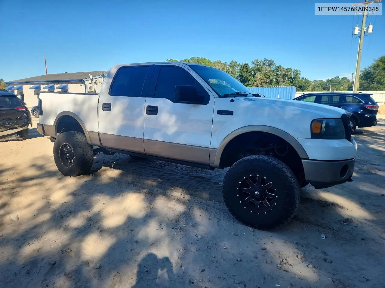2006 FORD F-150 VIN 1FTPW14576KA89345 — фото 4