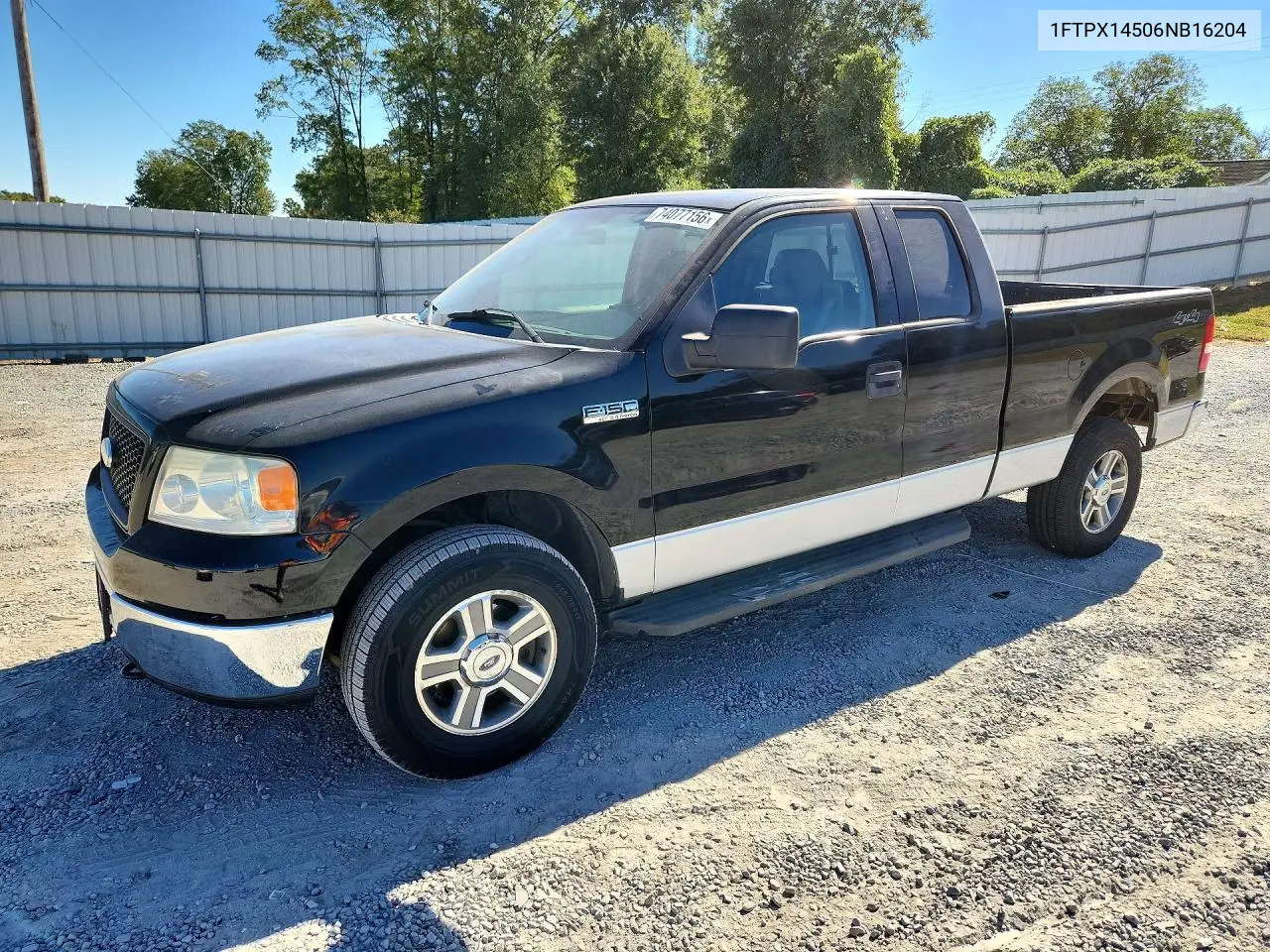 FORD F-150 2006, VIN 1FTPX14506NB16204