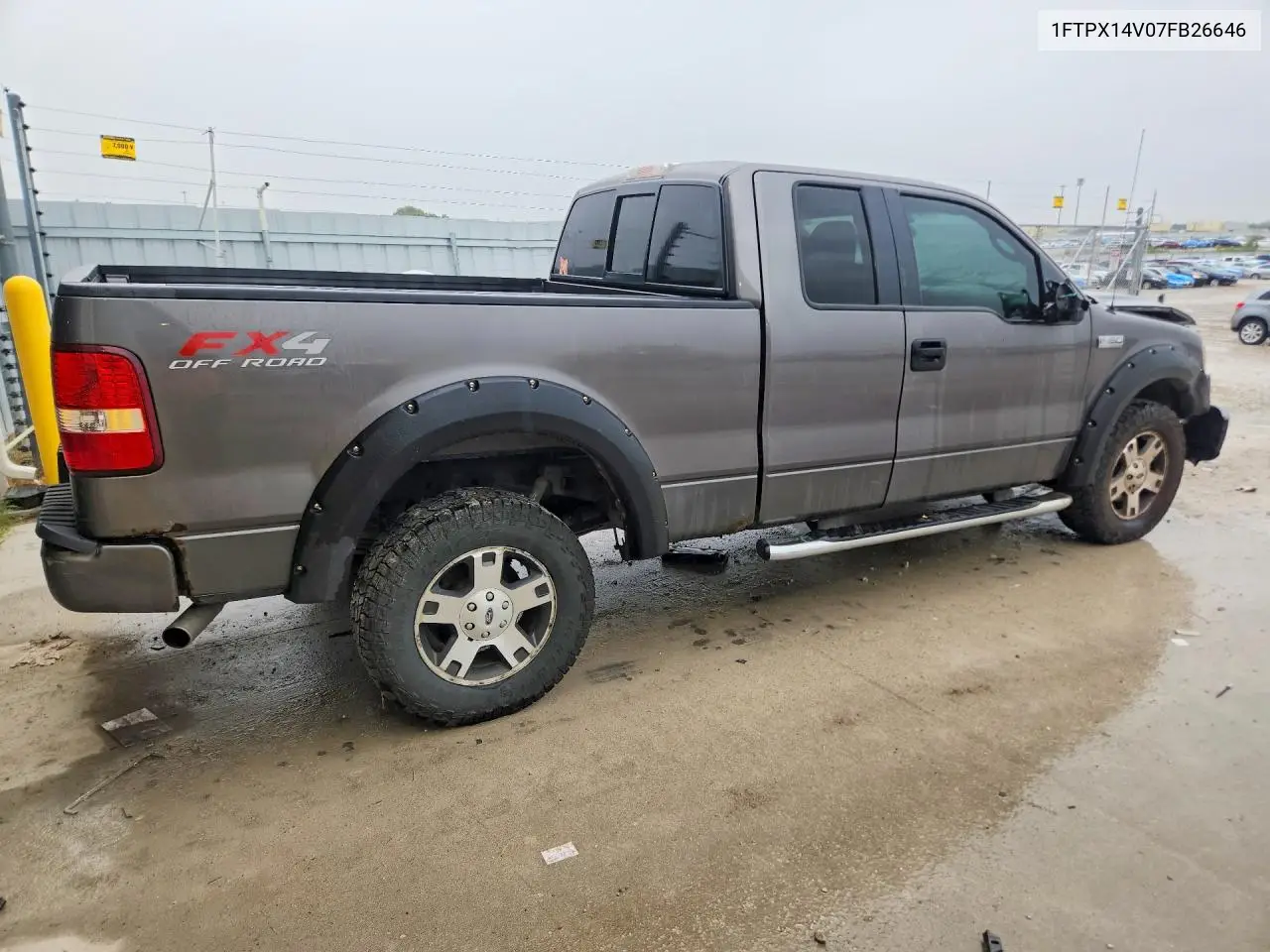 2007 FORD F-150 VIN 1FTPX14V07FB26646 — фото 3