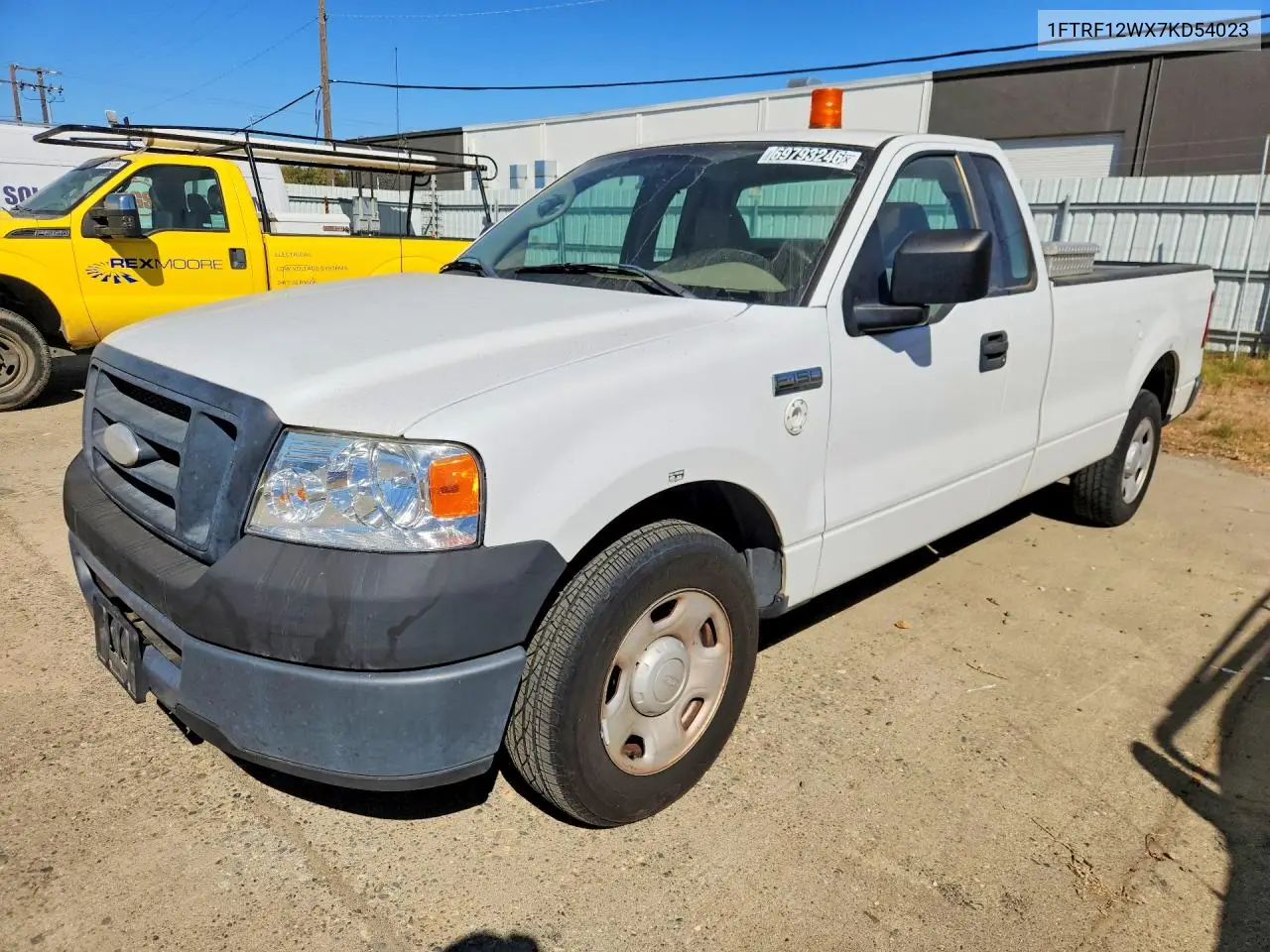 FORD F-150 2007, VIN 1FTRF12WX7KD54023