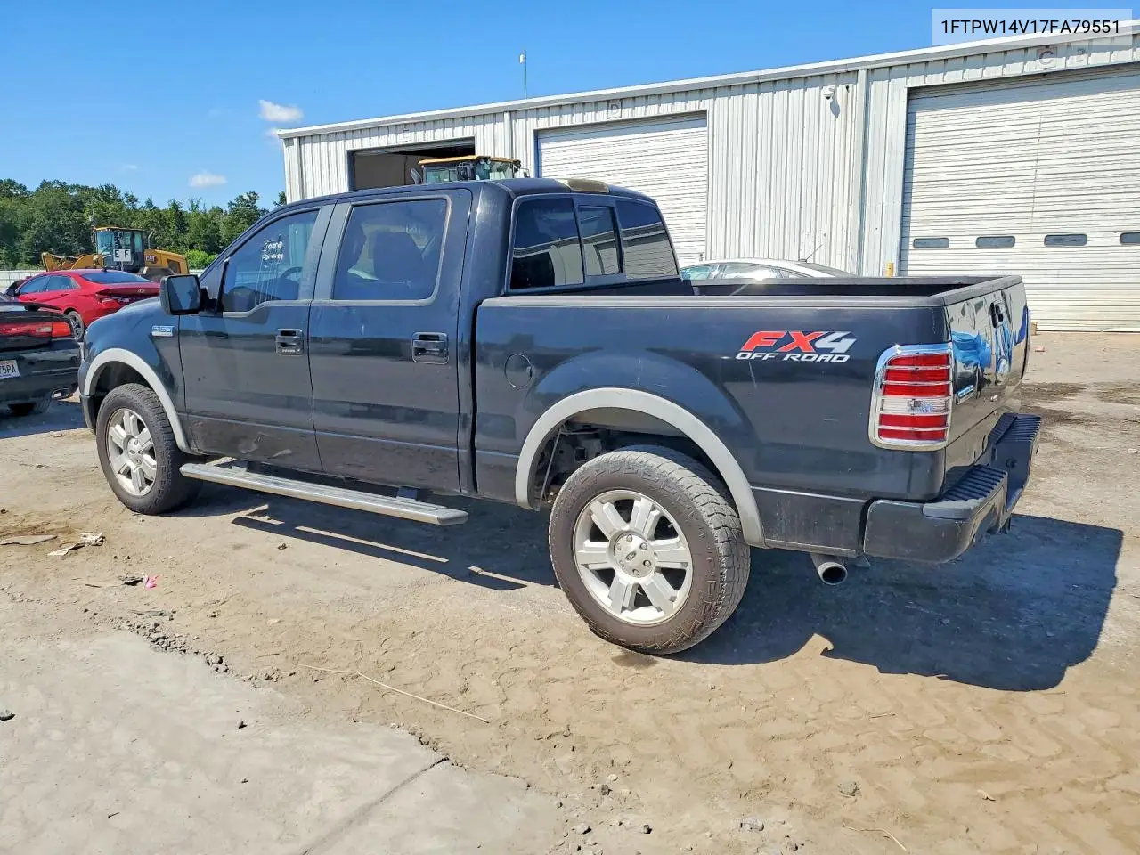 2007 FORD F-150 VIN 1FTPW14V17FA79551 — фото 2