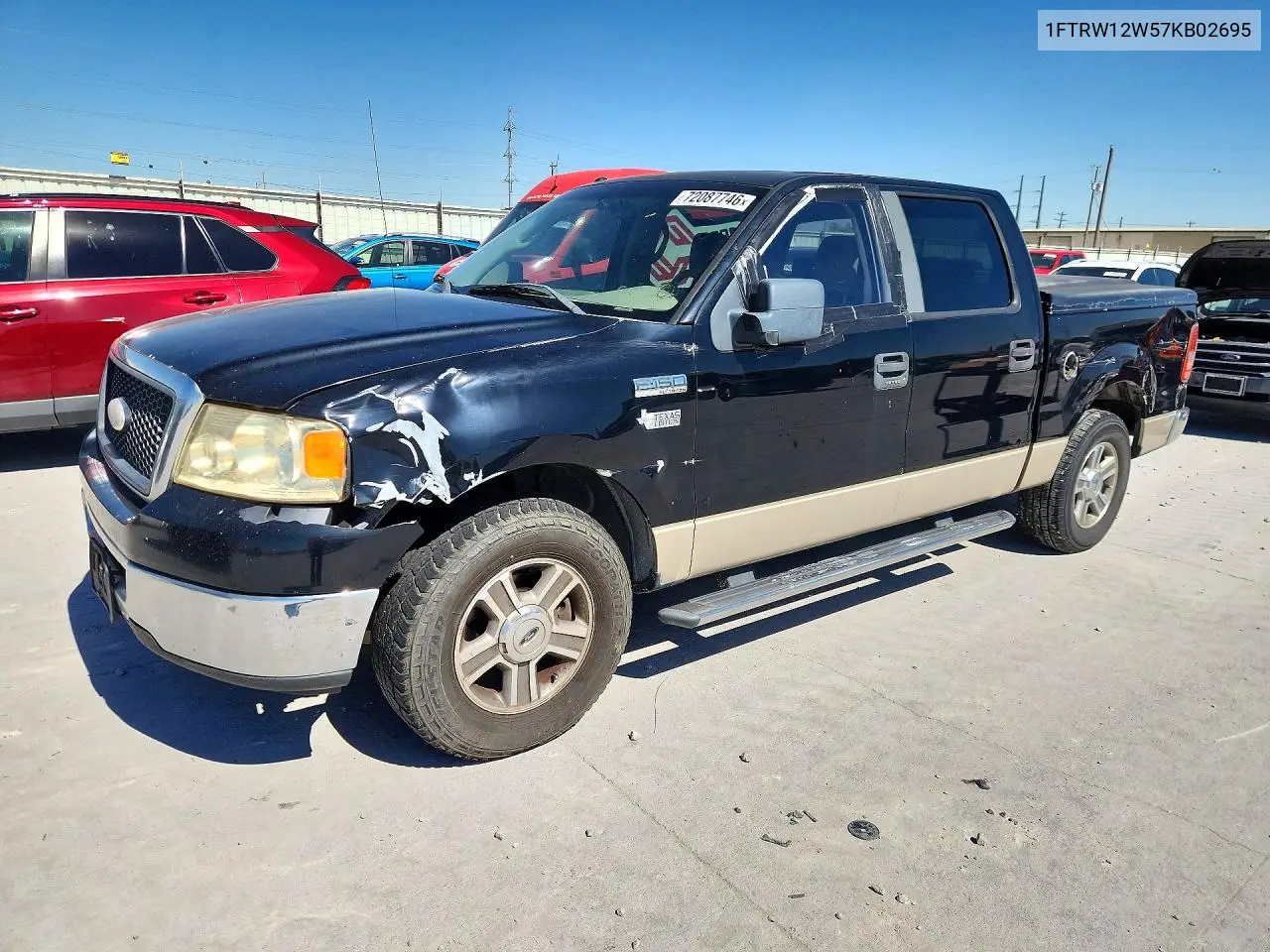 FORD F-150 2007, VIN 1FTRW12W57KB02695