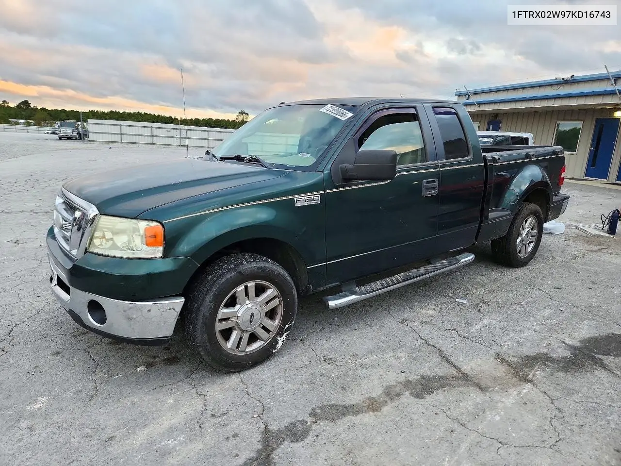 FORD F-150 2007, VIN 1FTRX02W97KD16743