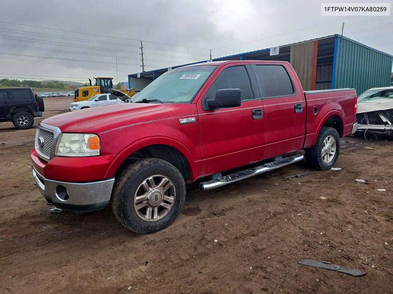 FORD F-150 2007, VIN 1FTPW14V07KA80259