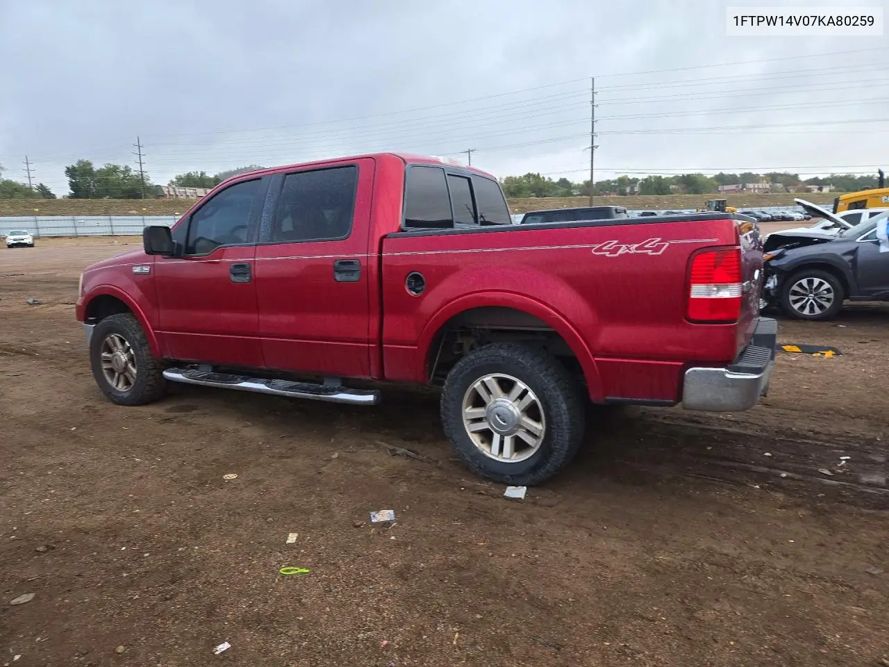 2007 FORD F-150 VIN 1FTPW14V07KA80259 — фото 2