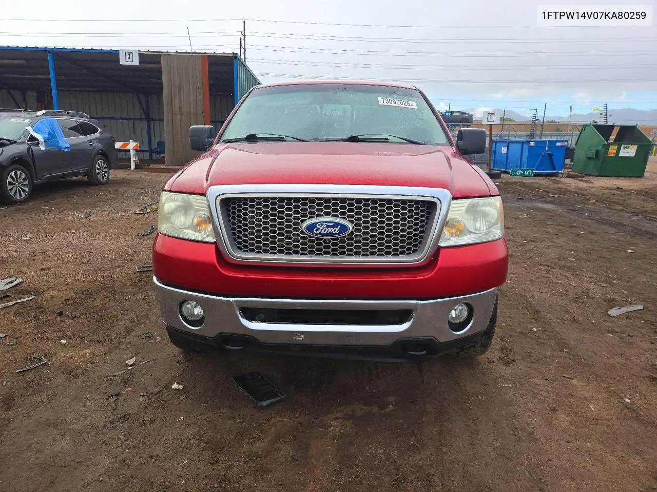 2007 FORD F-150 VIN 1FTPW14V07KA80259 — фото 5