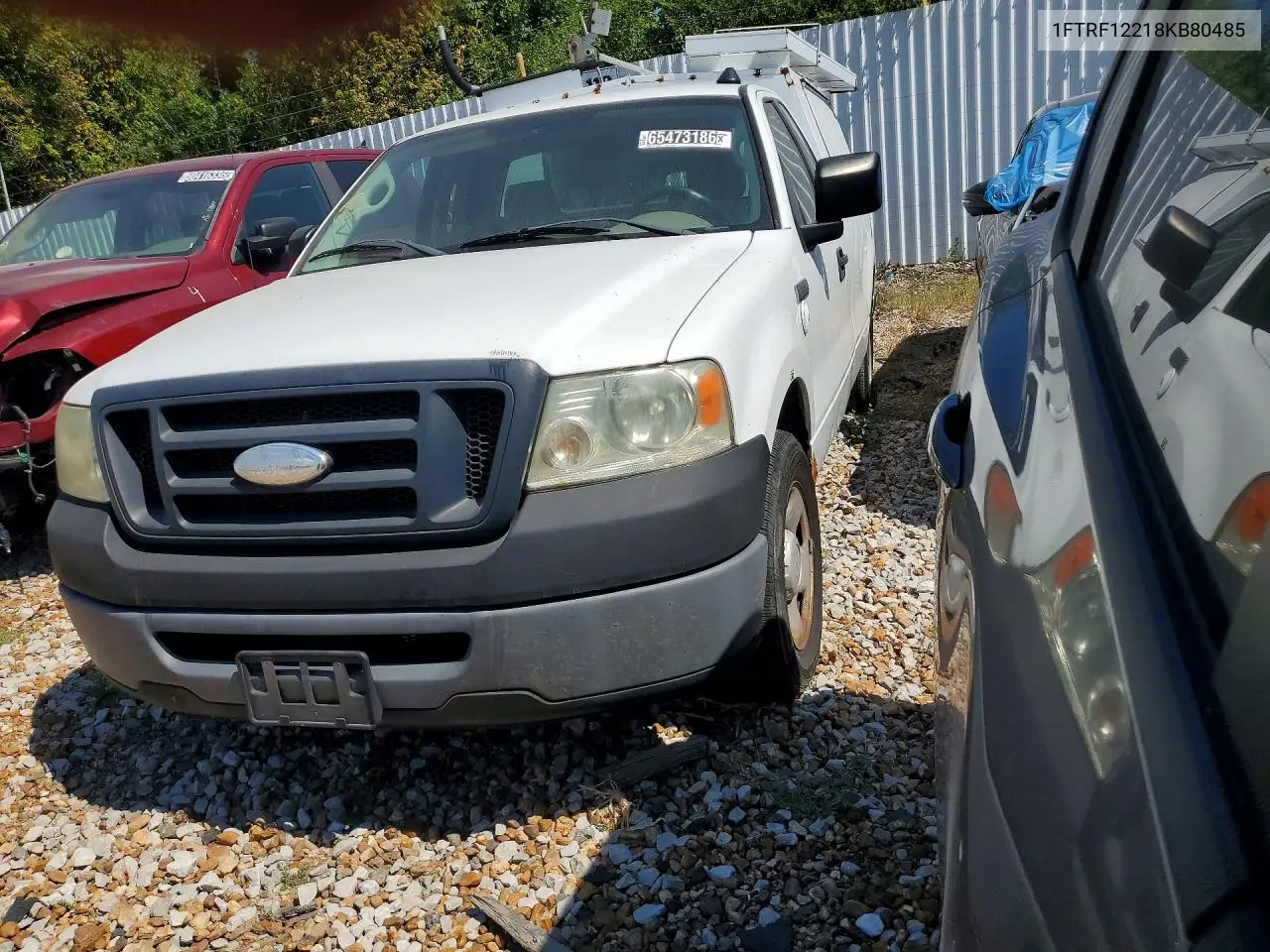 FORD F-150 2008, VIN 1FTRF12218KB80485