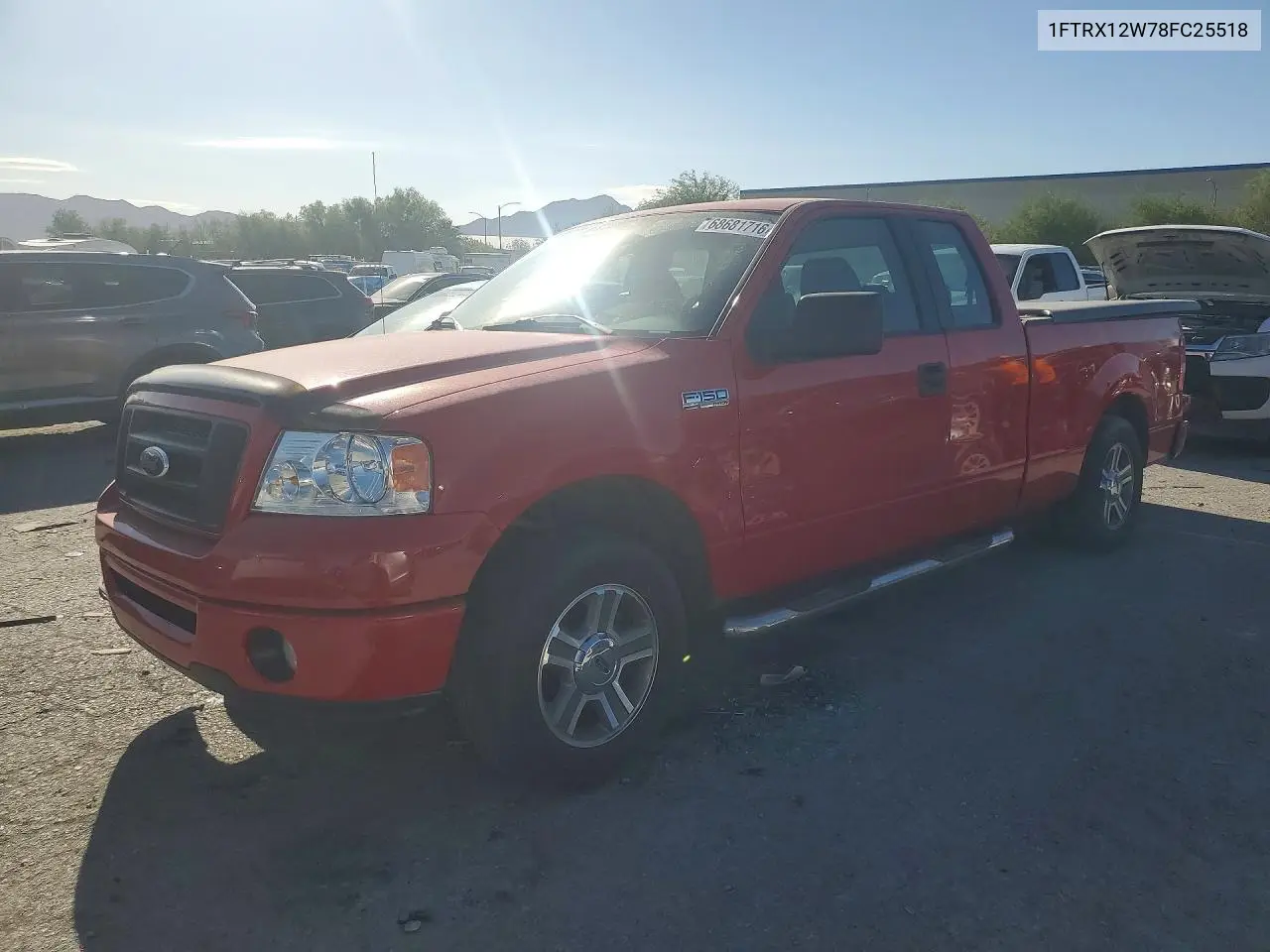 FORD F-150 2008, VIN 1FTRX12W78FC25518