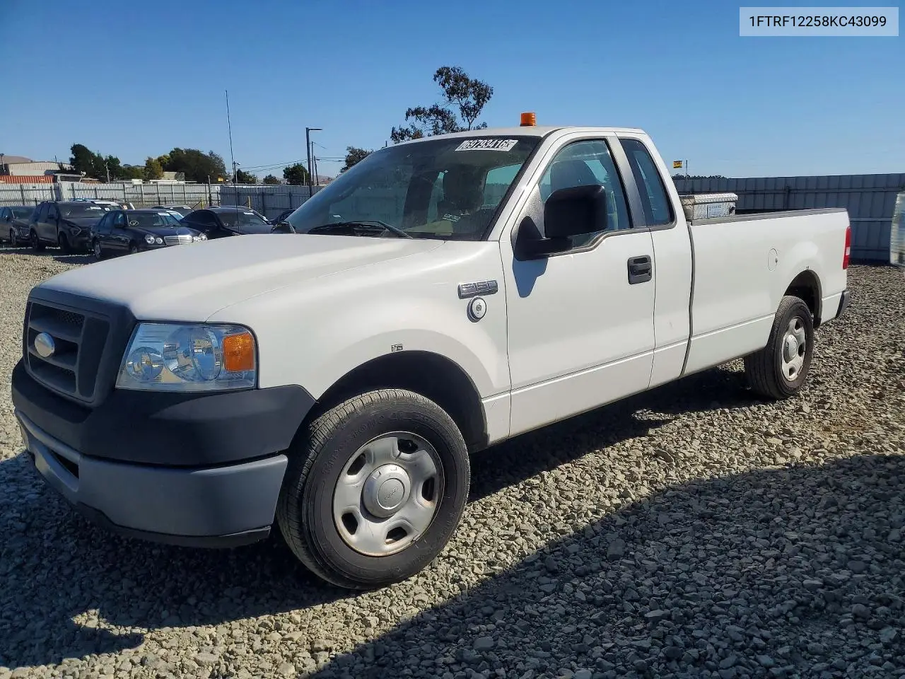 FORD F-150 2008, VIN 1FTRF12258KC43099