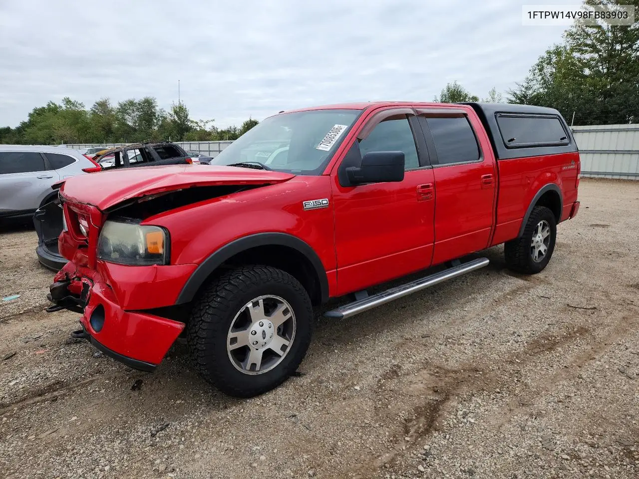 FORD F-150 2008, VIN 1FTPW14V98FB83903